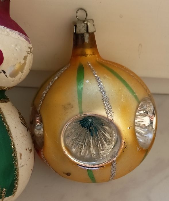 Bombki choinkowe PRL-zestaw 4 sztuki