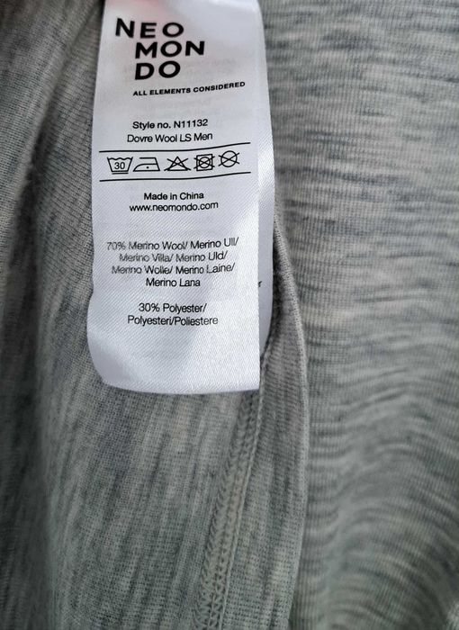 Bluzka męska termiczna wełna merino S