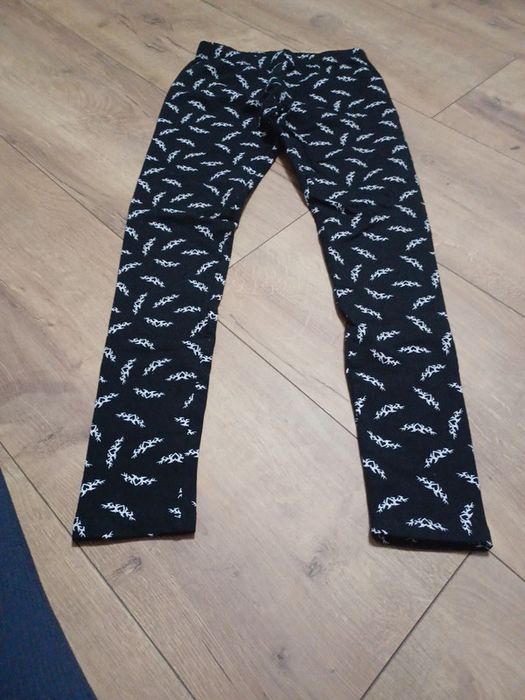 Legginsy czarne rozmiar uniwersalny 170cm