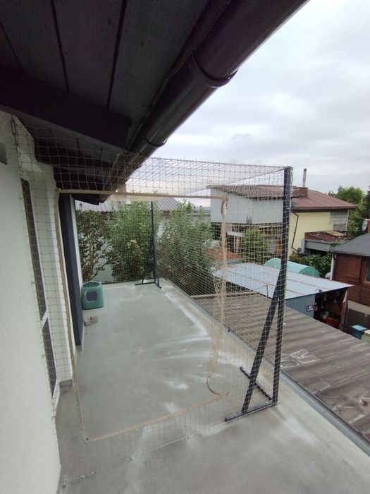 Montaż siatki na balkon dla kota/przeciw ptakom. W MAX 5 DNI ROBOCZYCH