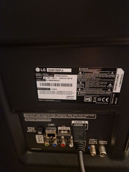 Smart Tv LG 70UM7450PLA