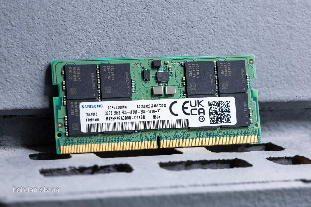 Samsung 32GB DDR5-4800 SODIMM RAM (M425R4GA3BB0-CQKOD / M425R4GA3BB0-CQKOL)