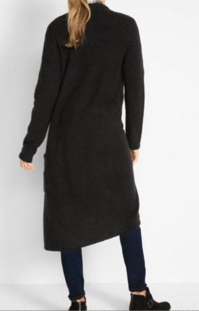 B.P.C długi czerwony sweter rozpinany z kieszeniami ^40/42