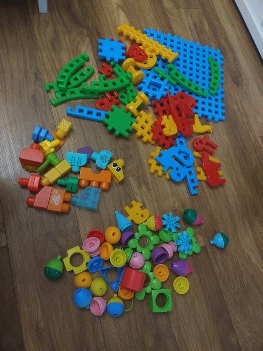 Pierwsze klocki kilka rodzajów, marioinex, Fischer Price,lalaboom