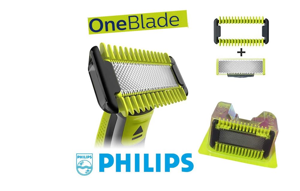 Змінне лезо Philips OneBlade QP220 Лезвия Лезо Картридж Бритва 360 градусів антифрикційні
