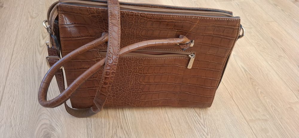 Torebka shopper brązowa