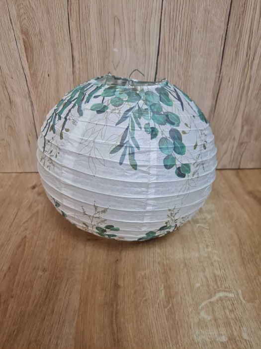 Papierowe wiszące lampiony dekoracyjne z eukaliptusem 24 sztuki