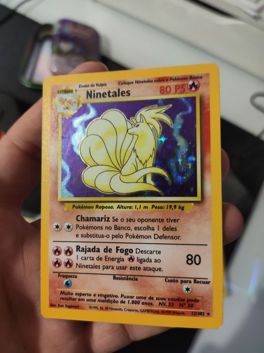 Carta Pokémon Ninetales Base set holo