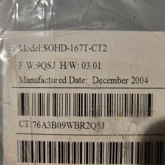 Napęd do HP SOHD 167T CT2. Nowy