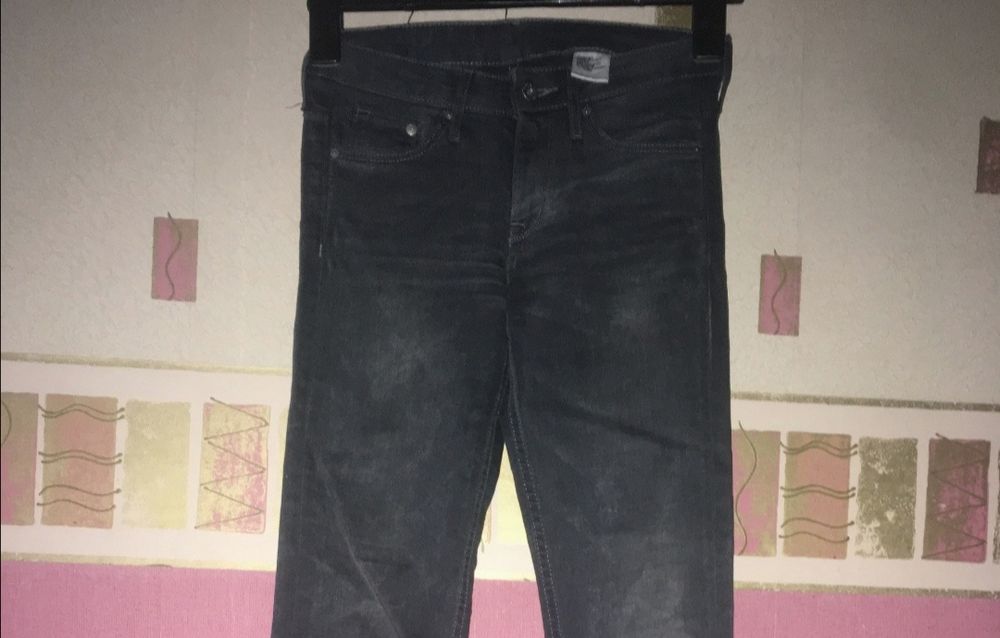 spodnie jeansowe rurki dżinsy zwężane / H&M /rozm. 25/32 xs Nowe