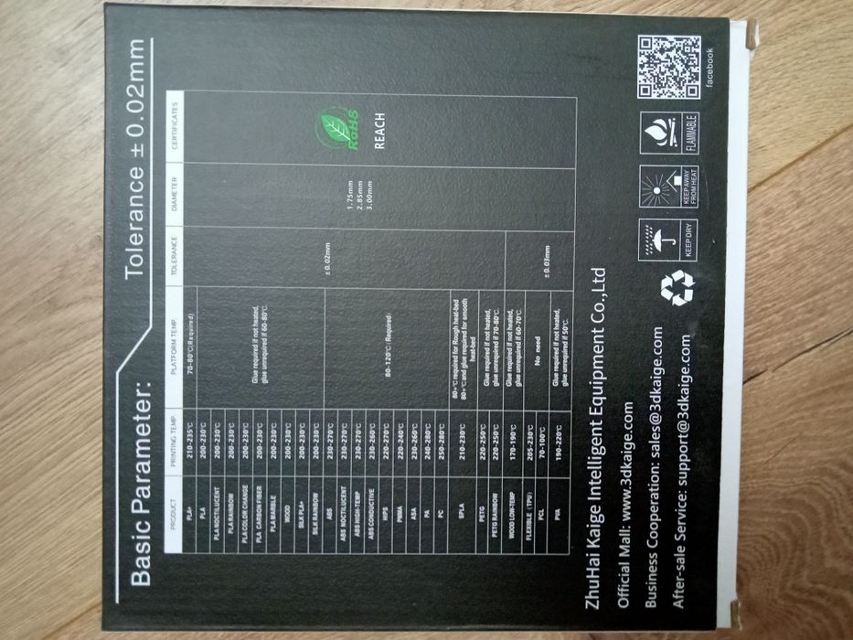 Filament Kaige Sunlu PETG czarny