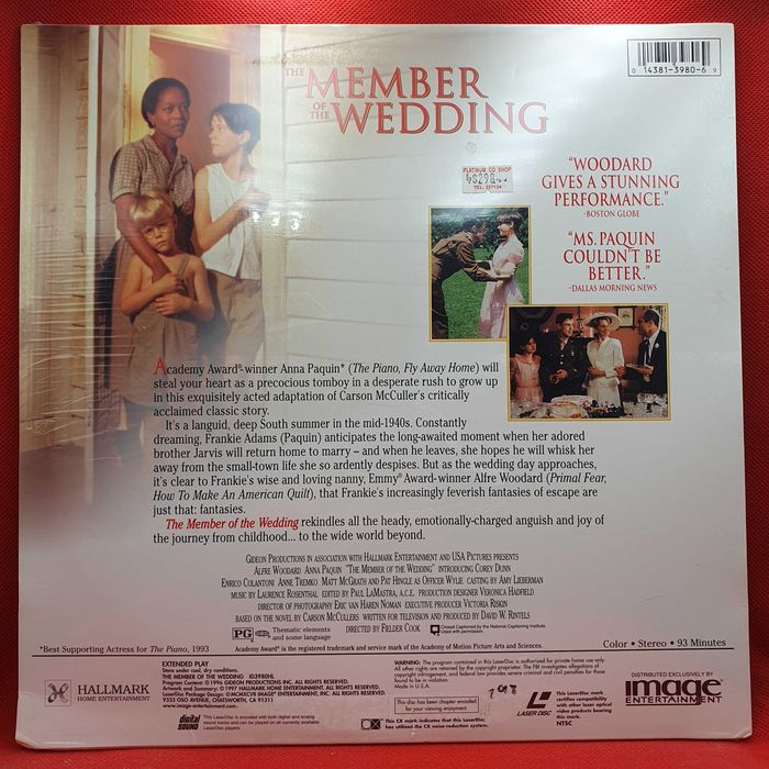 Laser Disc - The Member Of The Wedding