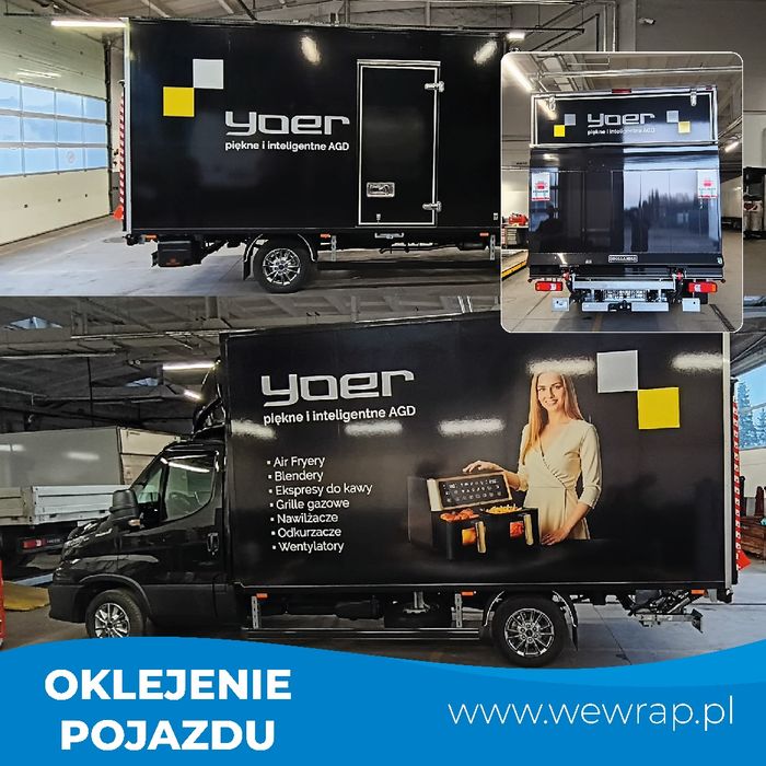 Oklejanie pojazdów, witryn sklepowych, oklejanie reklamowe - WEWRAP