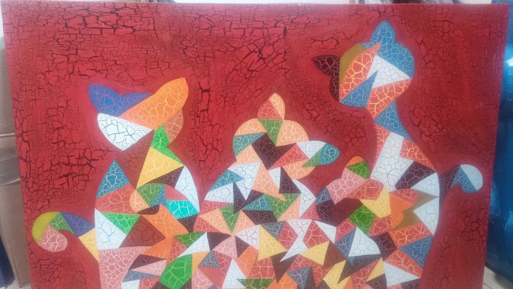 Telas pintadas à mão