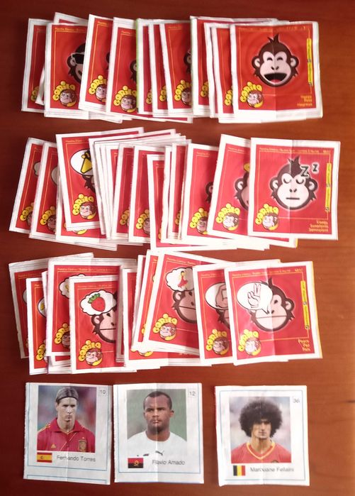 61 different Gorilla chewing gum stickers