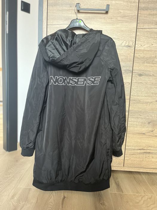 Kurtka parka Reserved czarna z kapturem