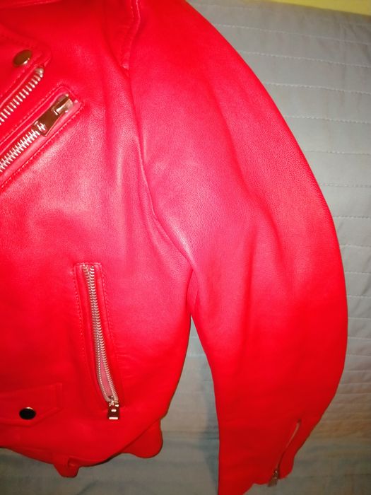 Kurtka skóra naturalna Mango r.S