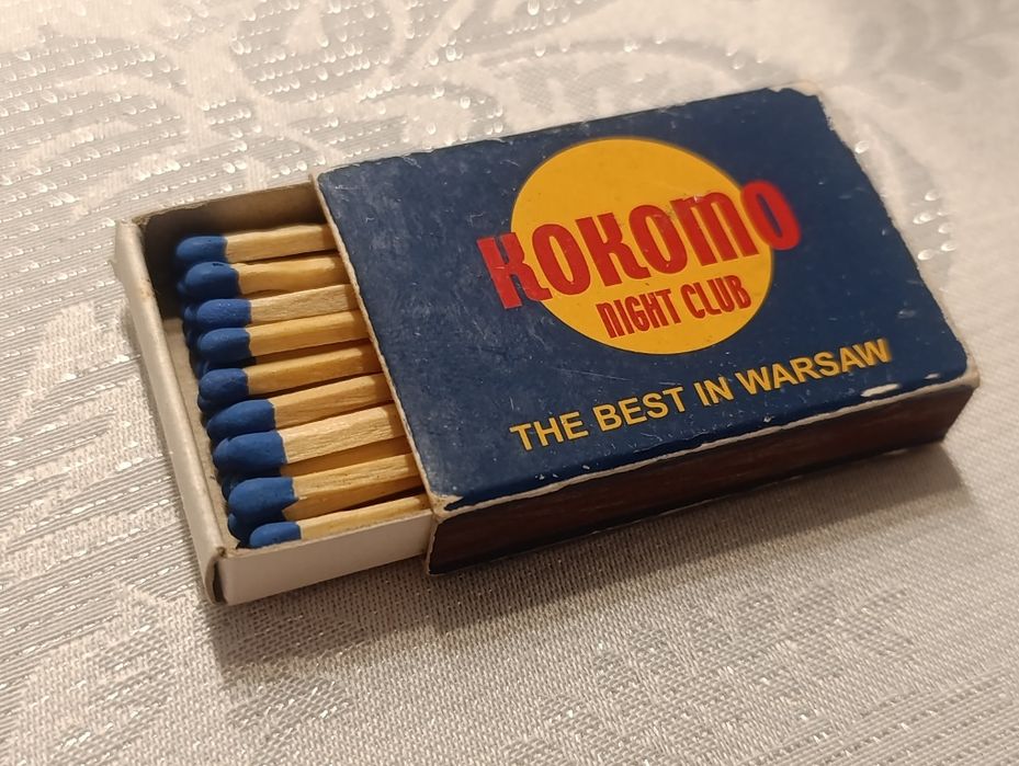 Zapałki reklama Night Club KOKOMO Warszawa