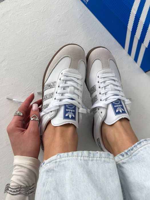 ОРИГІНАЛ‼️36-41 Adidas Samba Glitter Silver OG spezial gazelle LA
