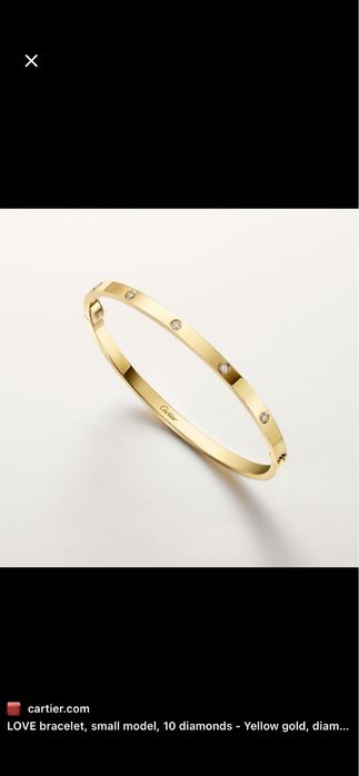 Cartier LOVE Small Bracelet 750 (18K) Yellow Gold Original