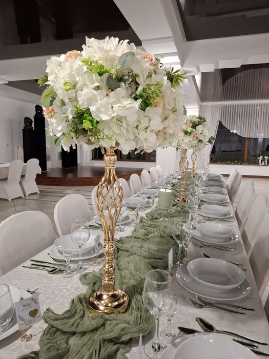 Zestaw ozdób kwiat wazony  na salę wesele bal sylwester chrzciny