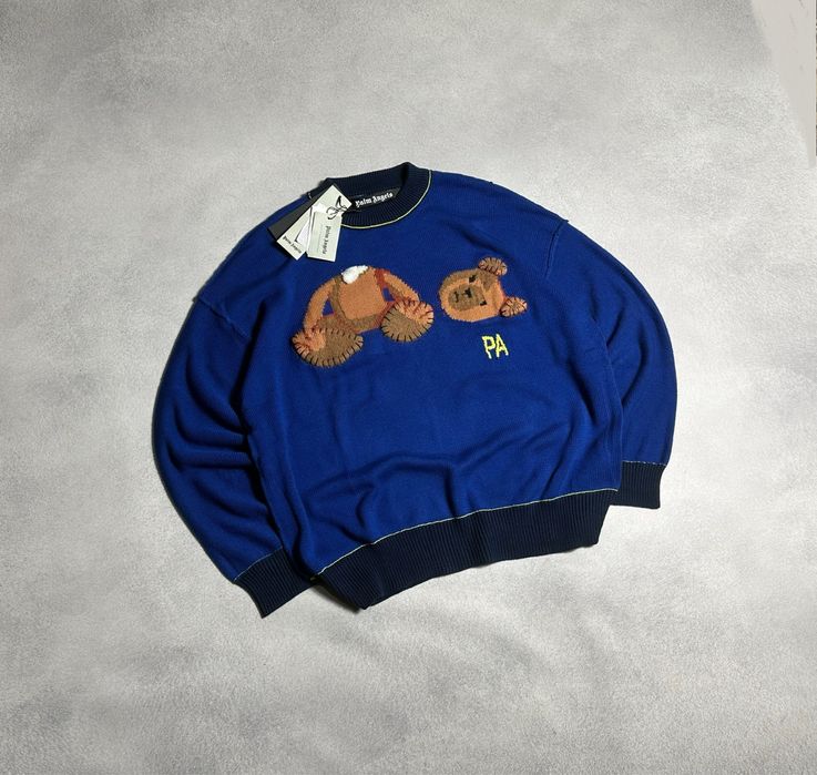 Светр Palm Angels PA Bear Sweater Blue