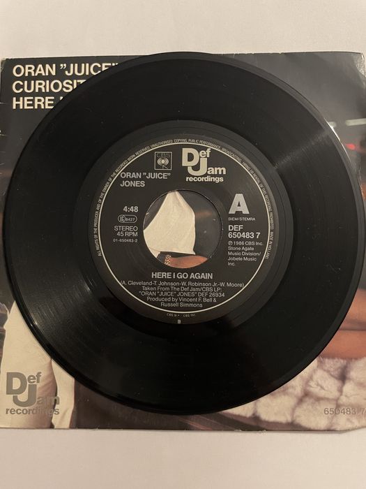 Oran „Juice” Jones, Curiosity, Here I go Again, winyl 7”, EX