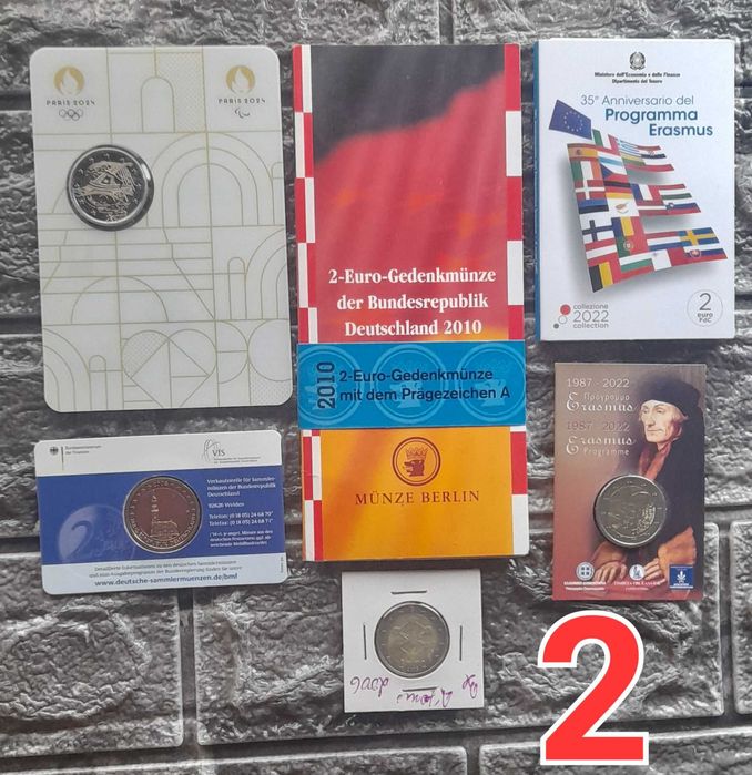 Vários conjuntos de Euro coincards. 100€ cada conjunto.