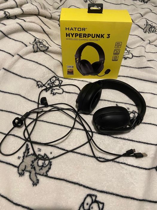 Гарнітура бездротова ігрова Hator Hyperpunk 3 Wireless Black