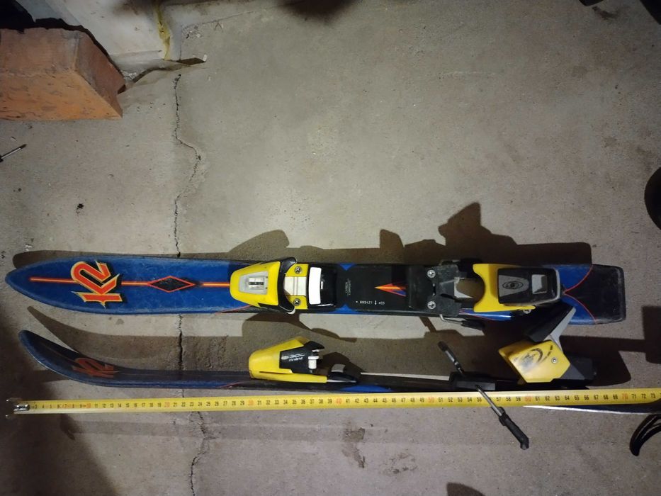 Narty dziecięce zjazdowe K2 długość 75cm.Odbiór osobisty taniej(20pln.