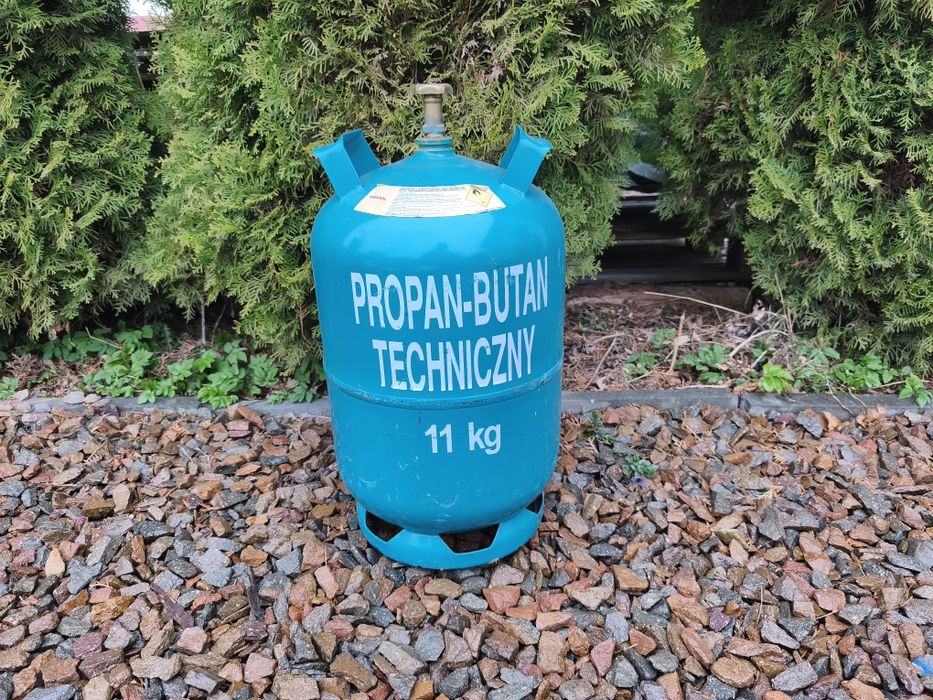 Butla gazowa 11kg PEŁNA z gazem propan-butan do grilla, bez kołnierza!