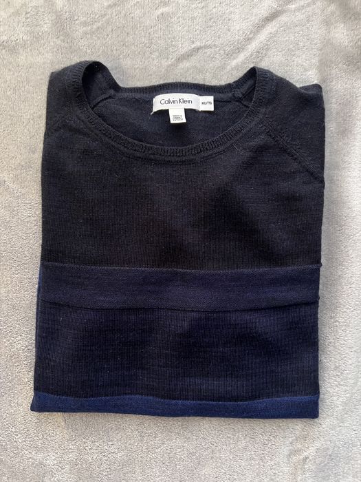 Męski sweter z okrąglym dekoltem