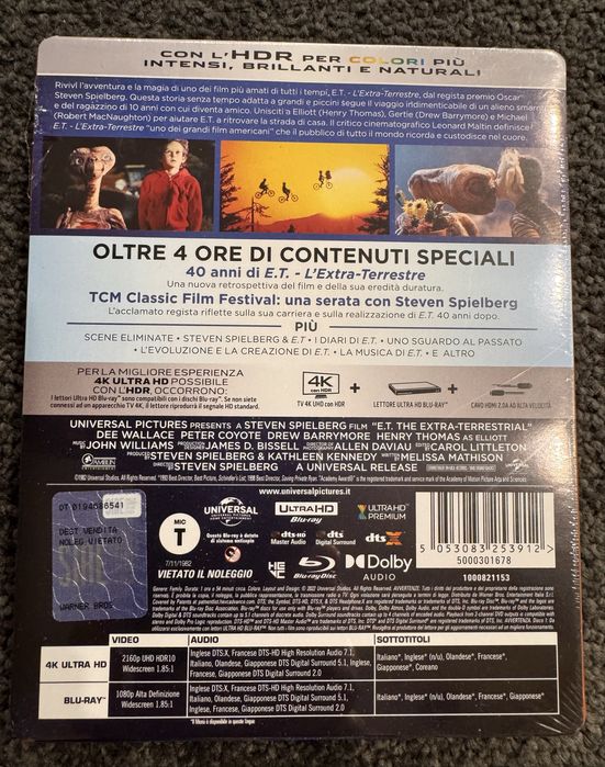 E.T. the extra-terrestrial 4k po polsku blu-ray brak pl