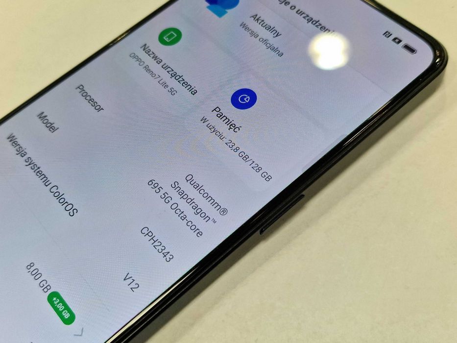 Oppo Reno7 Lite 5G Dual SIM/ 8GB/ 128GB/ Cosmic Black/ Grade A+