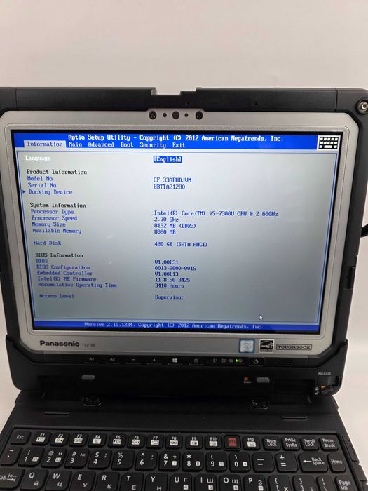 Захищений ноутбук Panasonic Toughbook CF-33 (i5-7200U 480SSD)