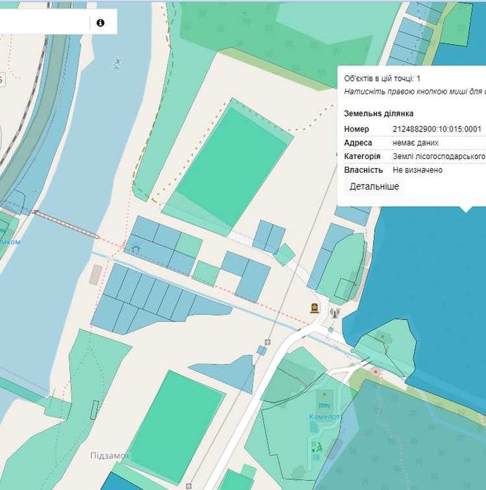 Продаж ділянки під лісом (район ресторану "Камелот")