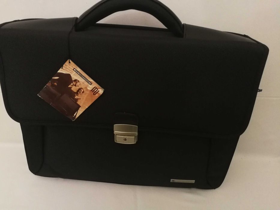 Teczka męska, Marco Viaggiatore, czarna, poliester.