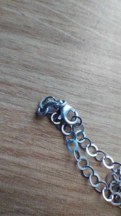 Łańcuszek z motywem kwiatowym ze srebra 925