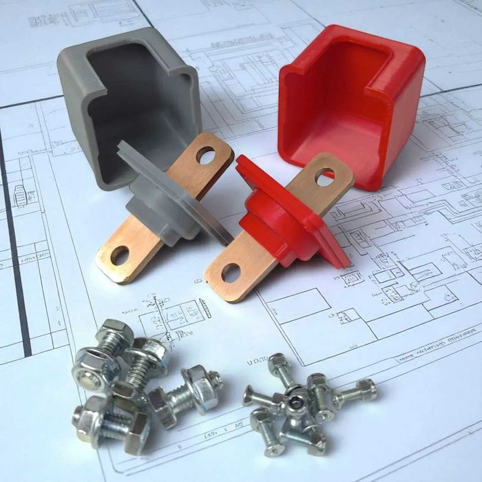 Клемма силовая проходная (панельная) M / L — 170 / 210 A, медь для АКБ