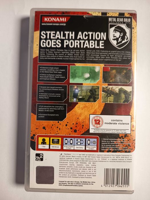 Metal Gear Solid Portable Ops PSP PlayStation angielska komplet