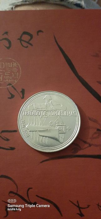 Moeda 1000 Escudos Prata Tratado Tordesilhas
