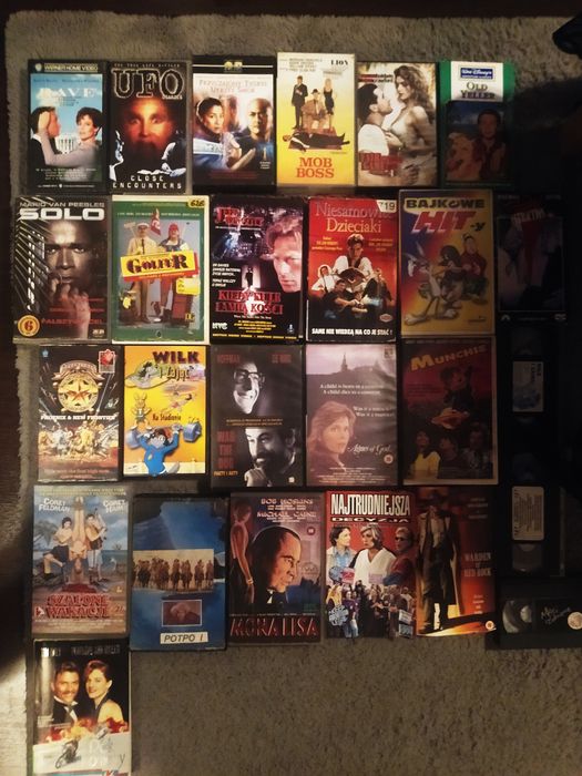 Zestaw kaset vhs kasety