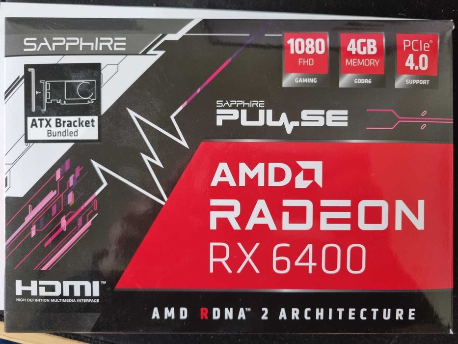 AMD Radeon RX 6400 Low Profile LP SFF 4GB Gwarancja