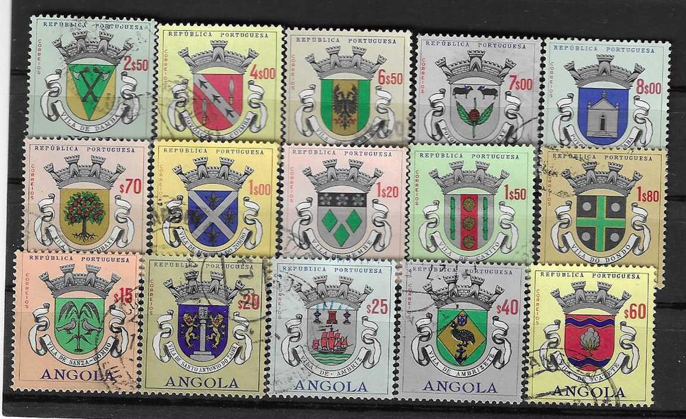 Série de Angola Escudos e Armas 2ª Emissão 1963