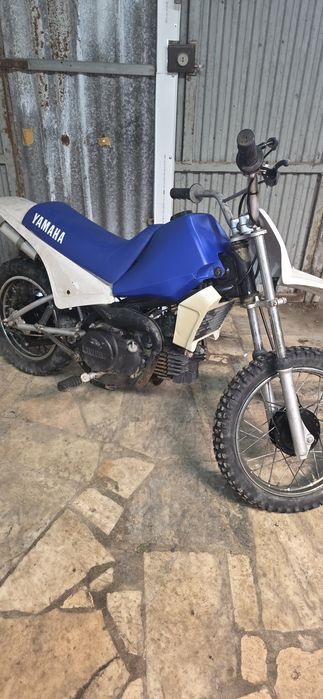 Yamaha pw 80 azul e branca