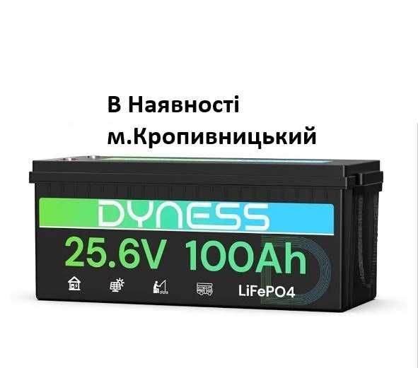 Акумулятор DYNESS 15000-Циклів LiFePO4 100Ah 24V 2560W літій-залізо