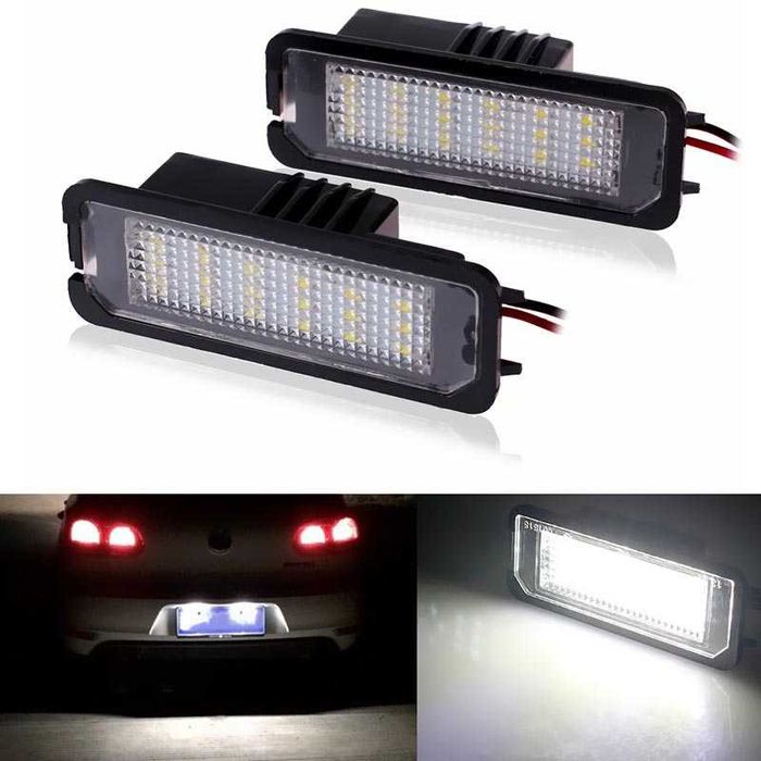 Lâmpadas Led T10 W5W, matricula e de ambiente de elevada luminosidade
