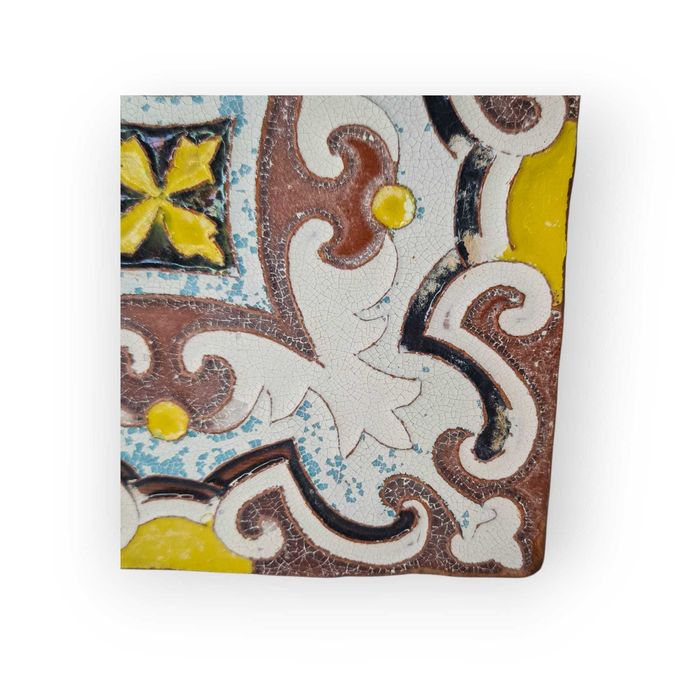 Azulejo Antigo “Fábrica di Mayolica – Tucumán” |Ornamental Policromado