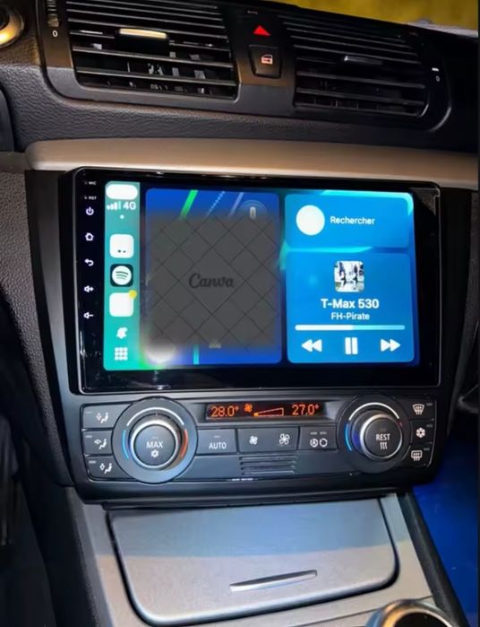 Rádio Android 14 com GPS BMW E81 E82 E87 E88 (Novo)
