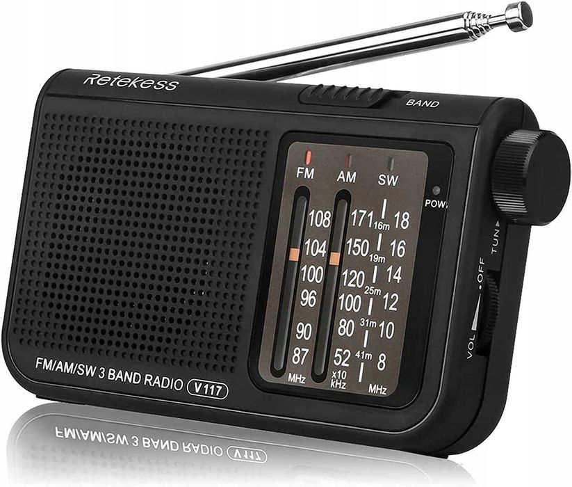 Retekess V117 Przenośne Radio FM AM SW Radio Mini